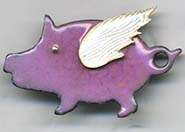 Flying Pig button