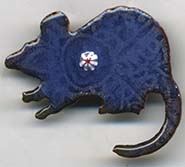 rat button basse taille enameled