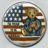 Flag and Teddy button