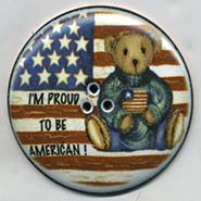 Flag and Teddy button