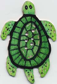 Sea Turtle button