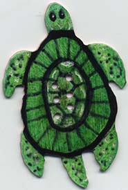 Sea Turtle button
