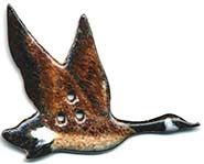 Flying Goose button realistic