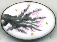 cherry tree branch button
